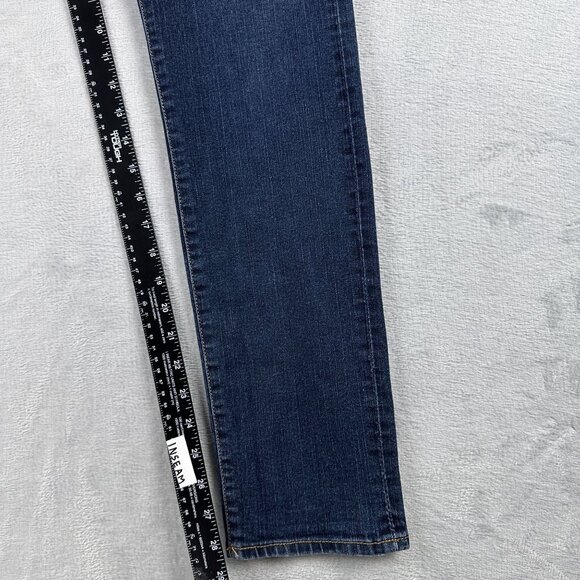 H&M Skinny Jeans Womens Size 34/32 Low Waist Button Fly Medium Wash Blue - Picture 9 of 12